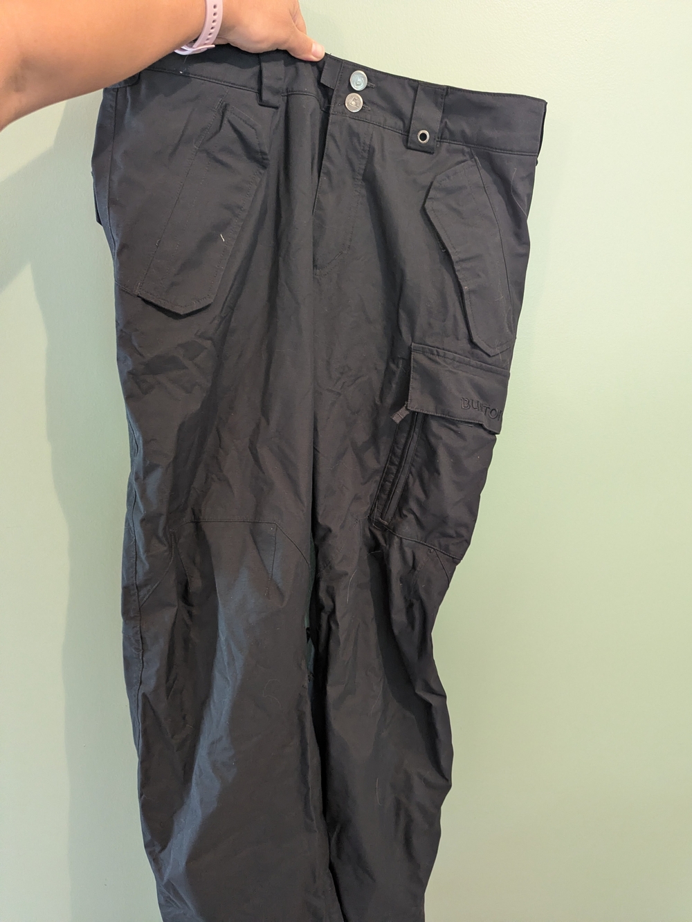Burton DryRide Black Men's Snow Pants with Utility Pockets